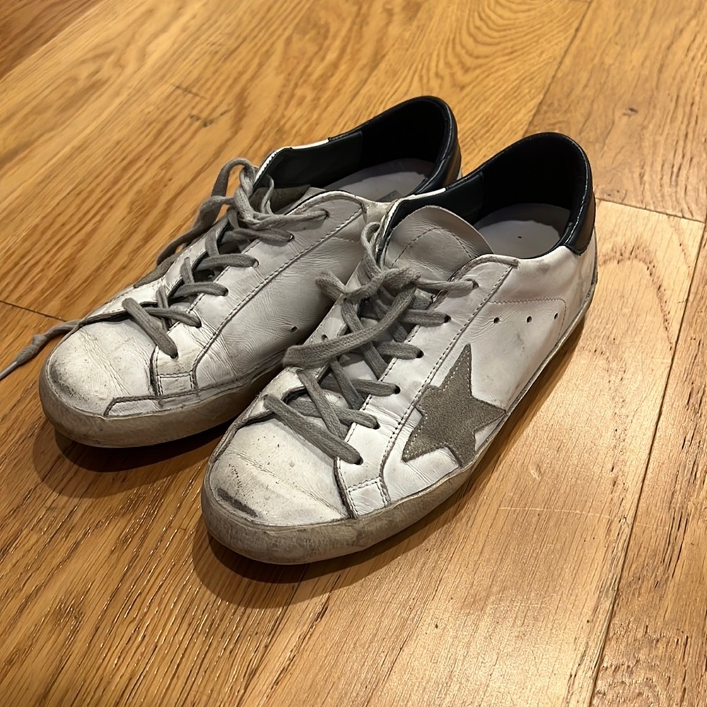 Authentic Golden Goose! Navy and White!